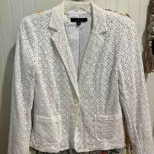 Adorable Eyelet Jacket - White/Size M